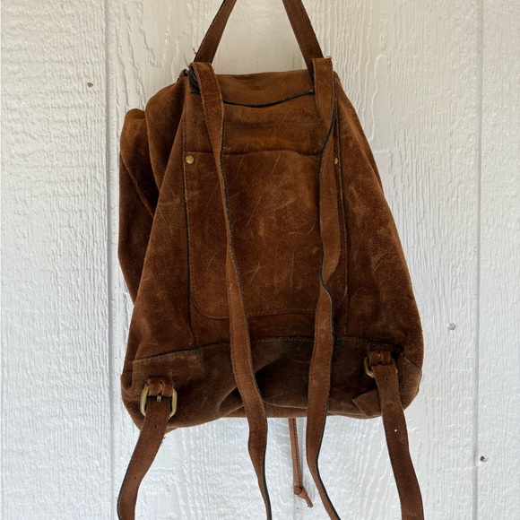 Brown Suede Backpack Patricia Nash heavy suede Large !!! main image 12